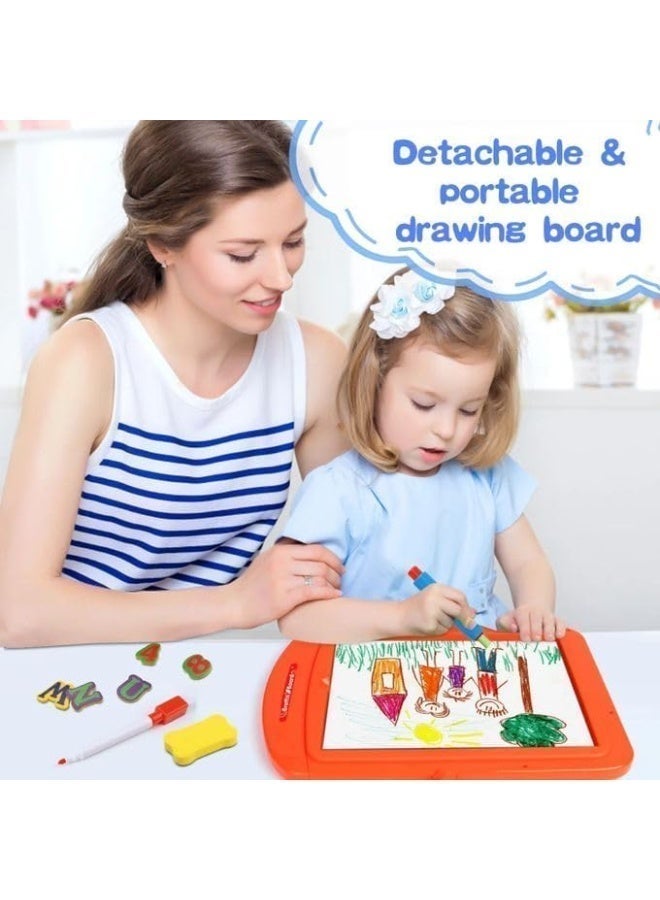 MUMS PLANET Creative drawing board for kids, a multifunctional magnetic magic writing and erasing board, perfect for early learning and drawing, suitable for children aged 3 and above. Educational games drawing tools for children  drawing board for children  drawing board for children  Gift for children  Entertainment game for children - Image 4
